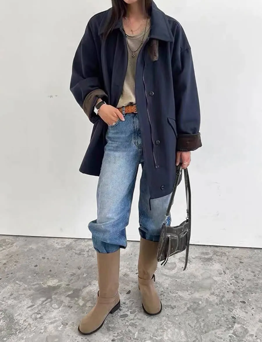 Navy Corduroy Country Jacket