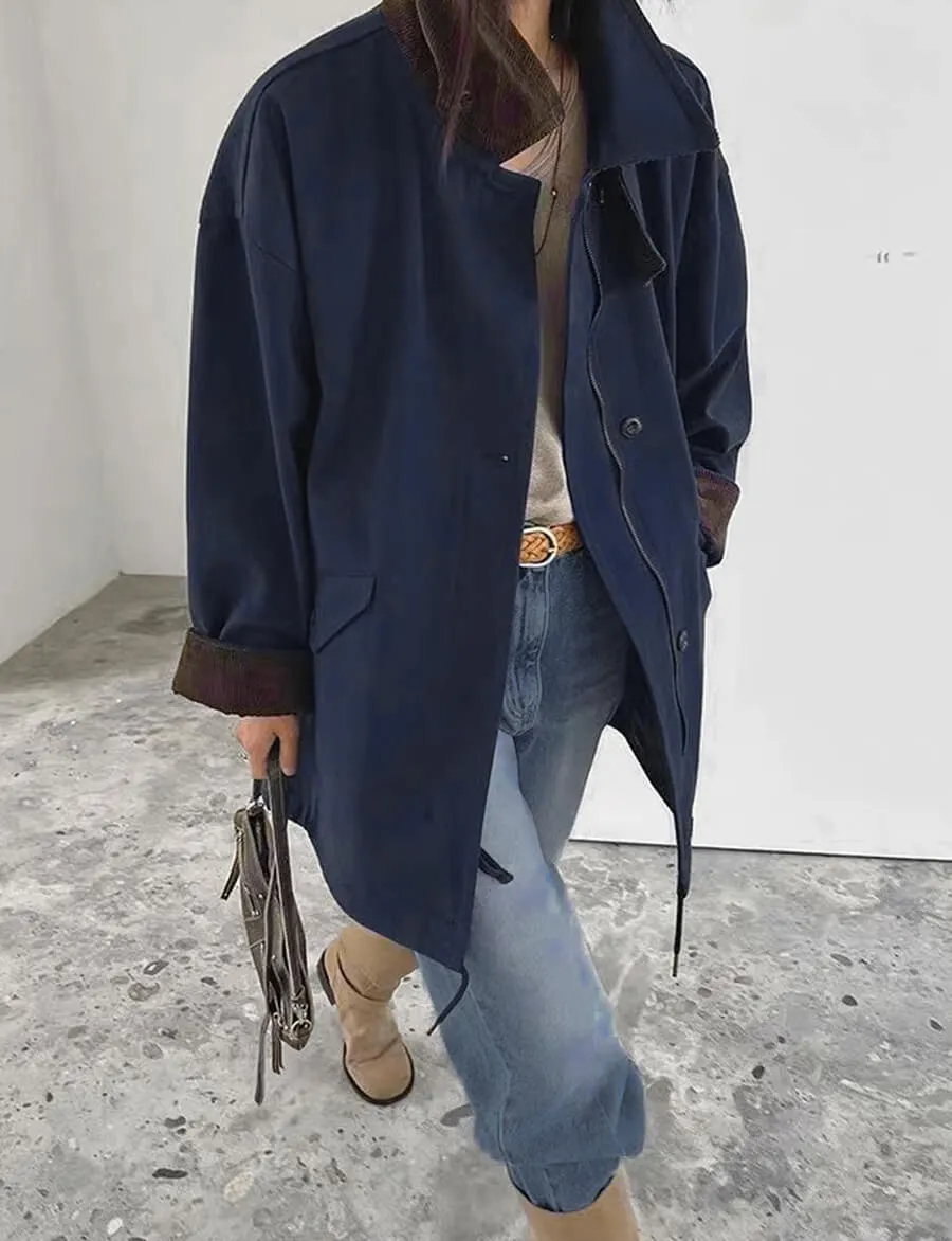 Navy Corduroy Country Jacket