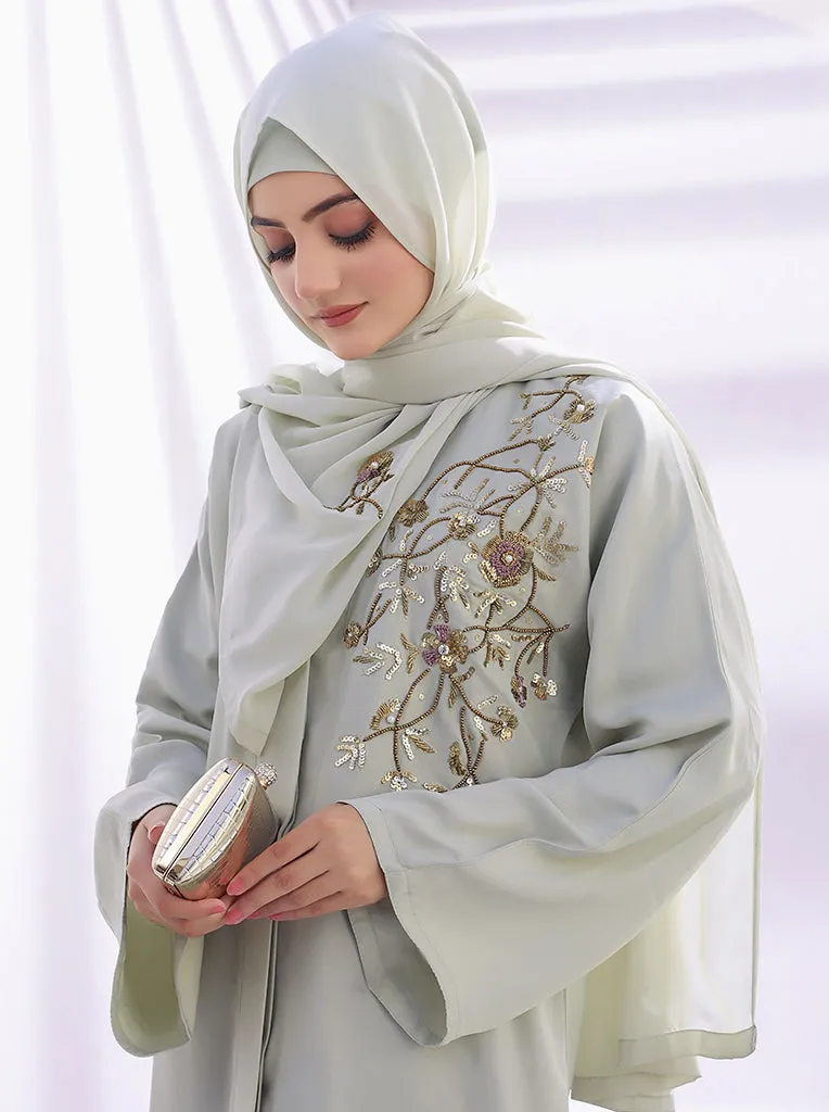 Nazli Front-Open Abaya