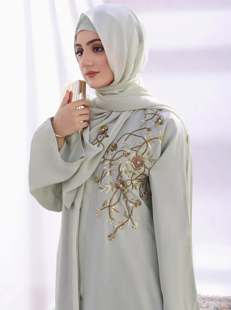 Nazli Front-Open Abaya