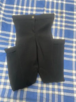 New Caldene corduroy black jodhpurs age 3 long leg FREE POSTAGE🟢