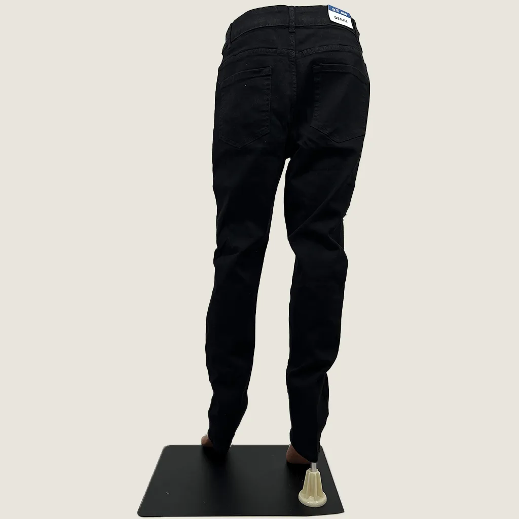 New Look Distressed Black Jeans 16