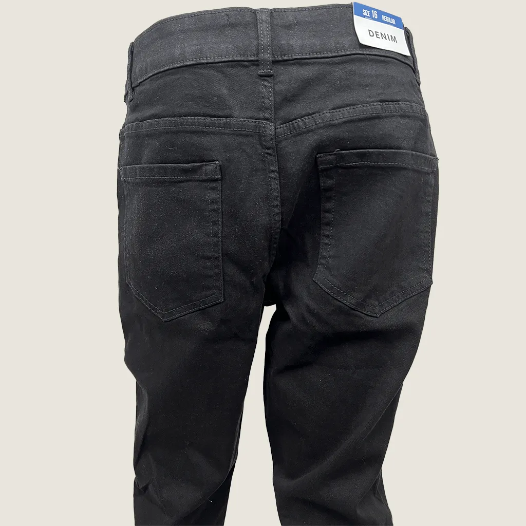 New Look Distressed Black Jeans 16