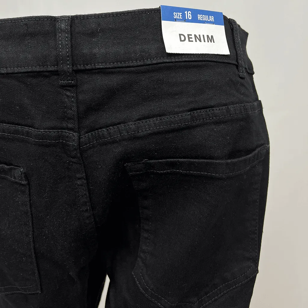 New Look Distressed Black Jeans 16