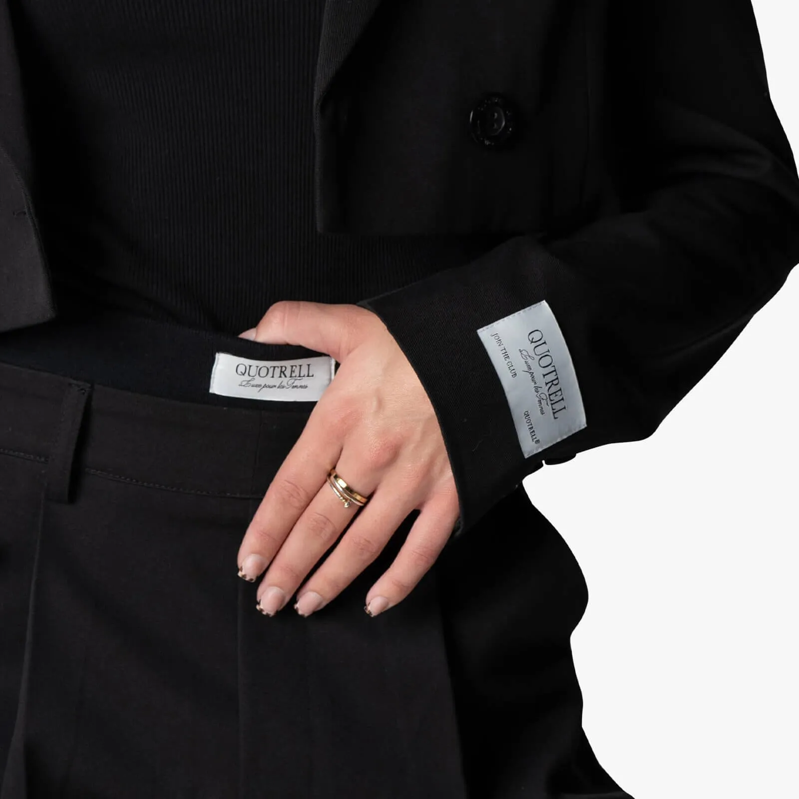NINA CROPPED BLAZER | BLACK
