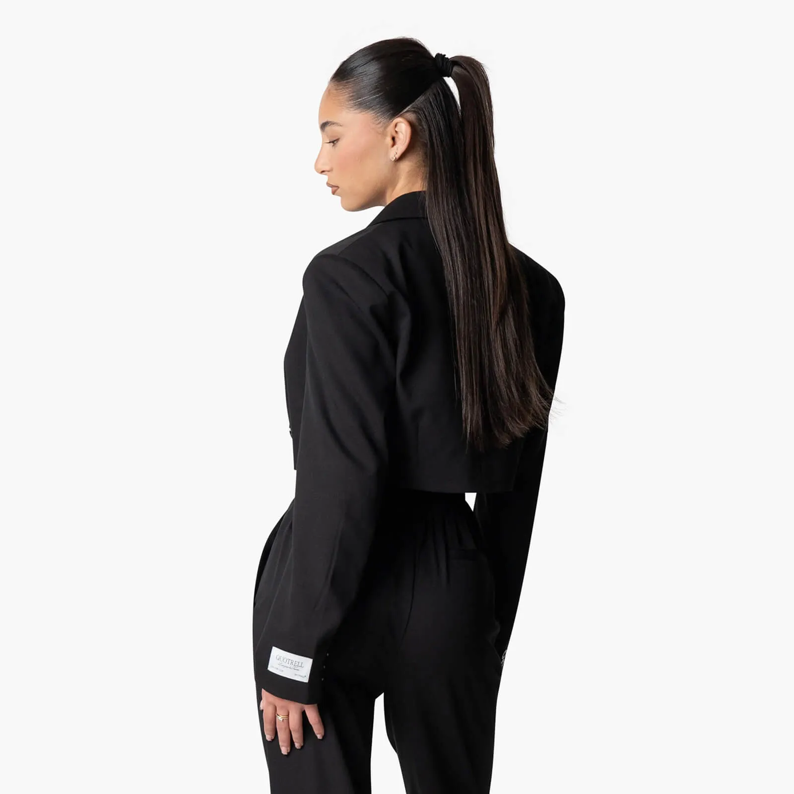 NINA CROPPED BLAZER | BLACK