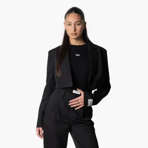NINA CROPPED BLAZER | BLACK
