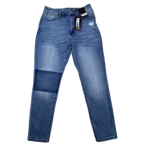 NOBO No Boundaries Women's High Rise Blue Jeans Distressed Medium Wash Sz 9 New