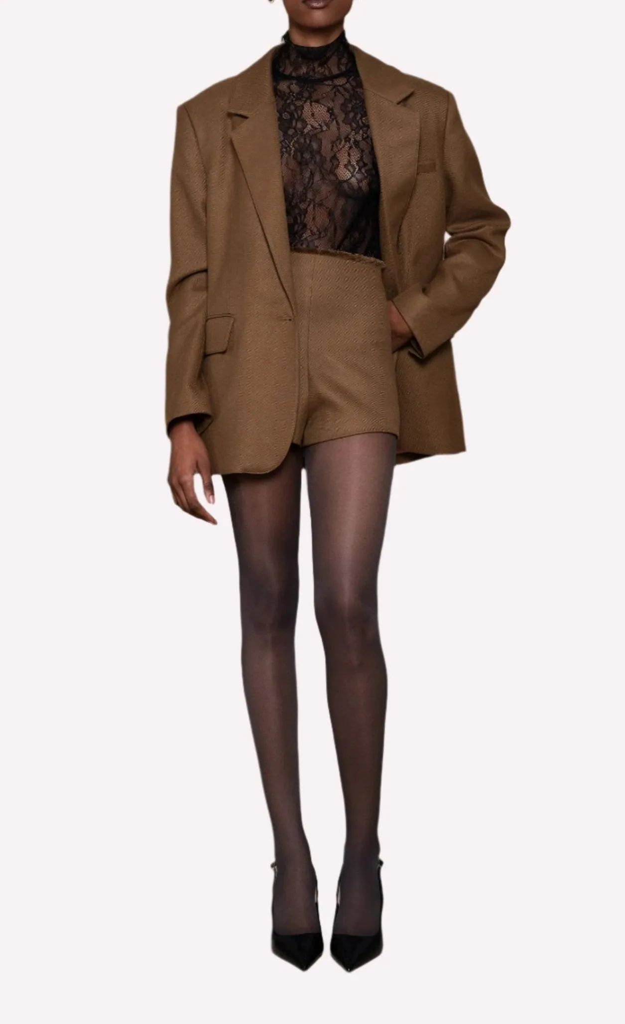 Nonchalant Drew Blazer in Brown