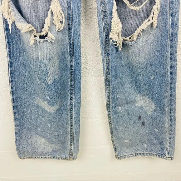 NWOT PACSON distressed 90S boyfriend cotton high rise jeans size 23 24 26