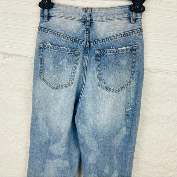 NWOT PACSON distressed 90S boyfriend cotton high rise jeans size 23 24 26