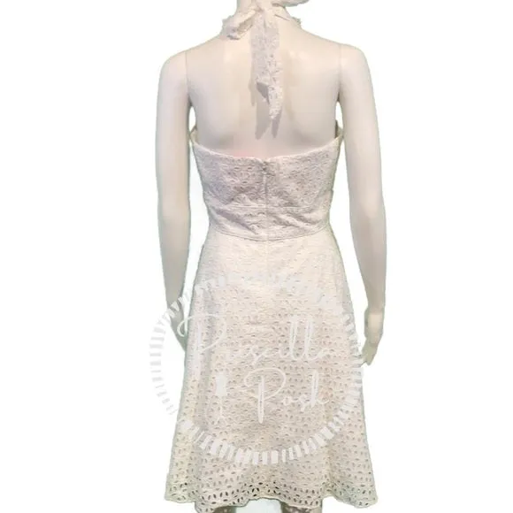 NWT Lilly Pulitzer “Willa Midi Dress” White Halter 6