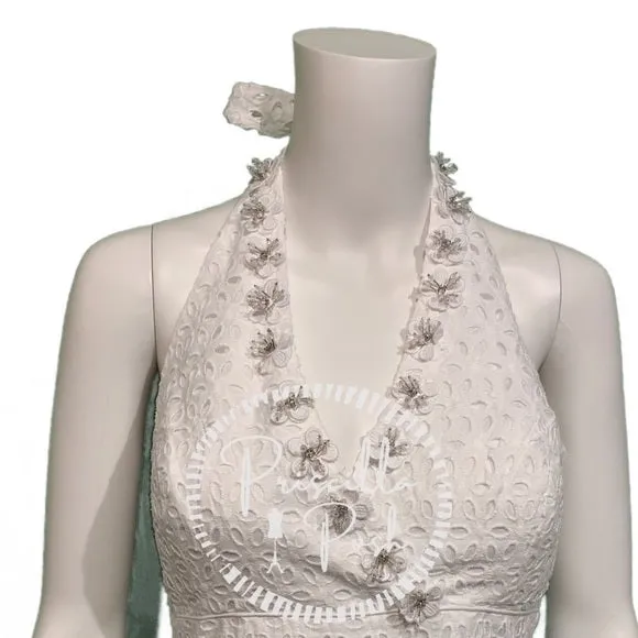 NWT Lilly Pulitzer “Willa Midi Dress” White Halter 6