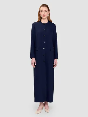 Ohood Long Jacket - Dark Blue