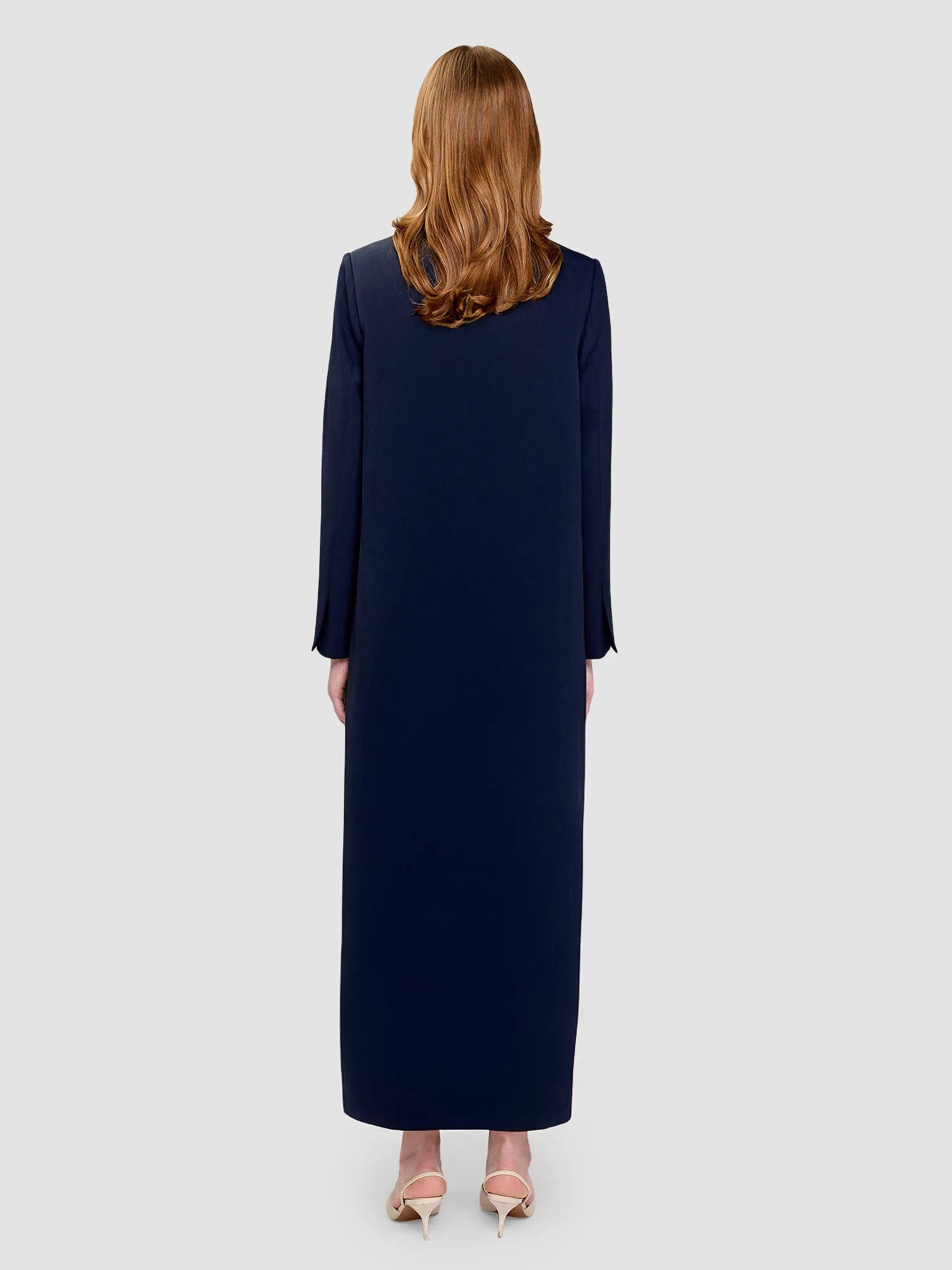 Ohood Long Jacket - Dark Blue