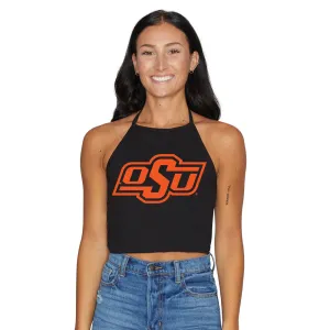 Oklahoma State Cowboys Black Halter Top