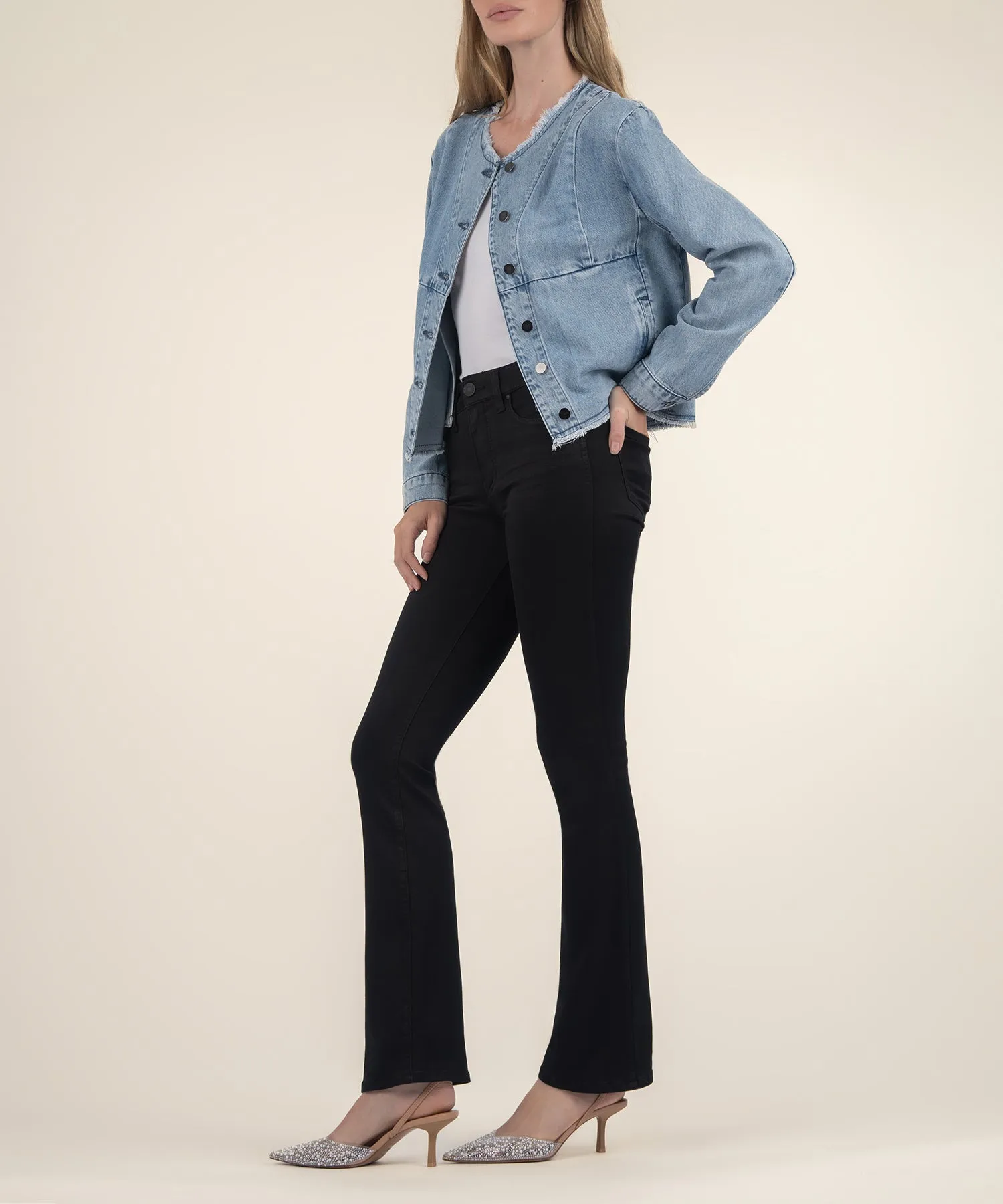 Olea Frayed Hem Jacket