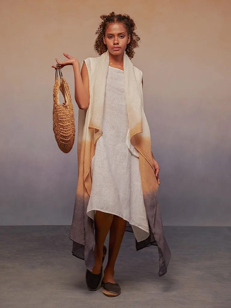 Ombre Ivory Charcoal Kimono