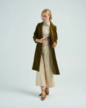 open fall coat corduroy