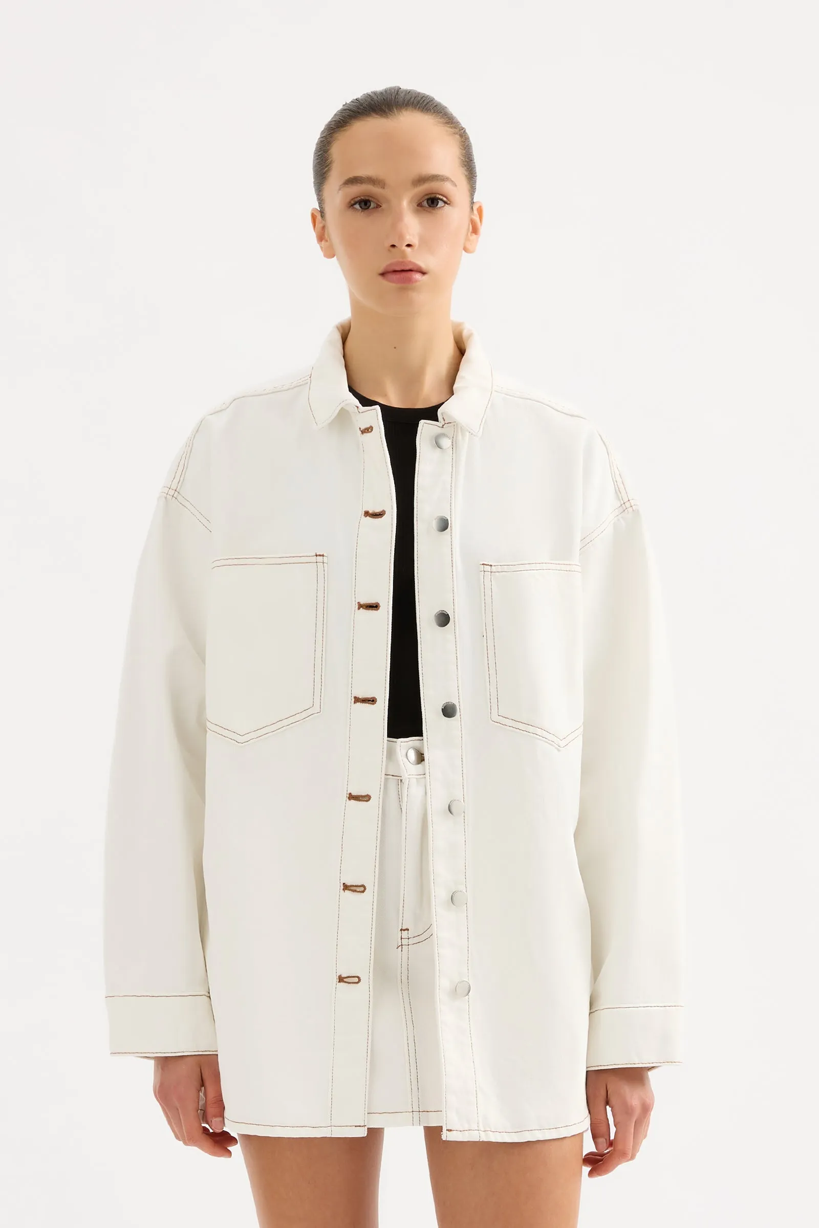 ORGANIC DENIM OVERSHIRT