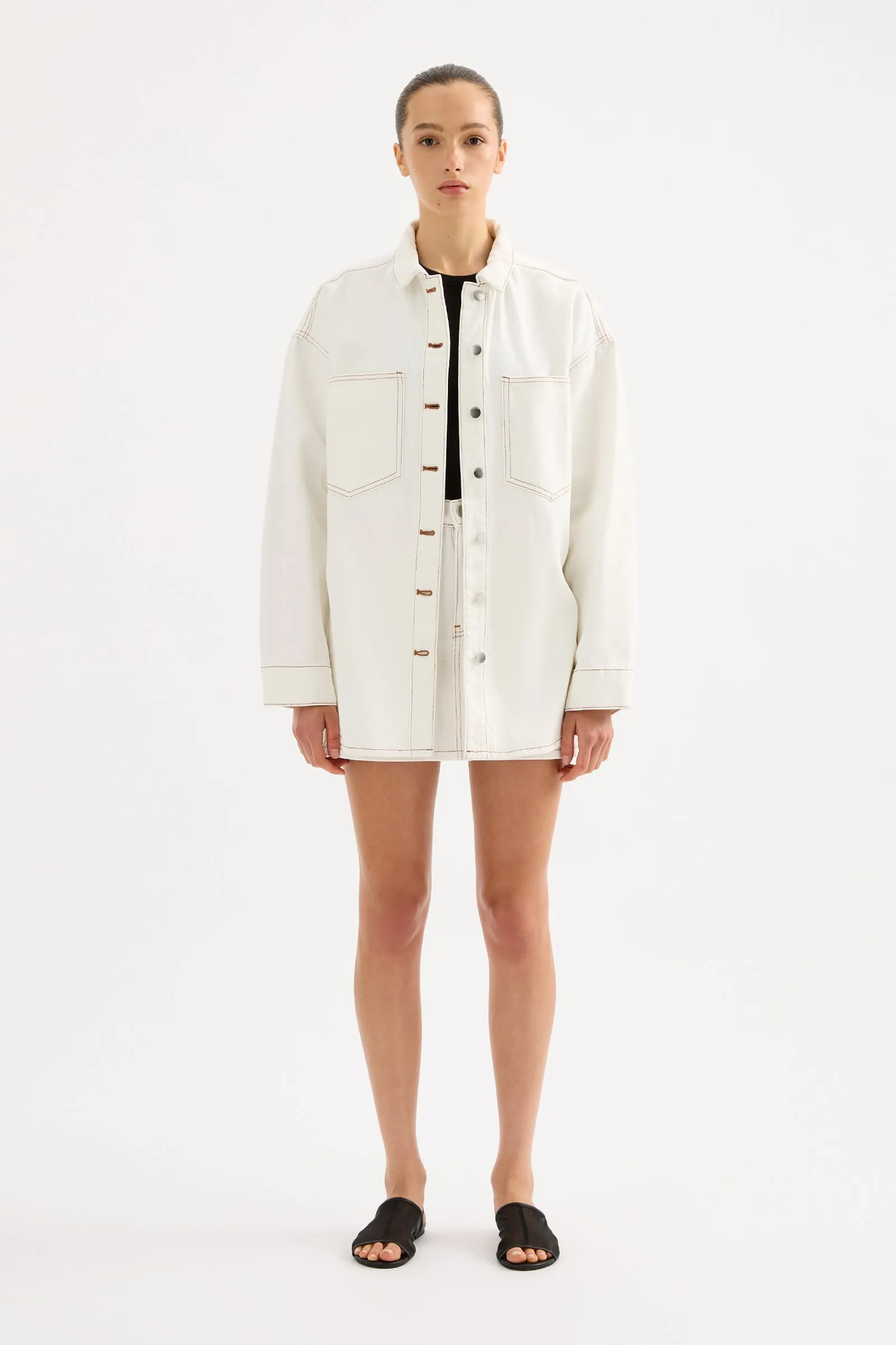 ORGANIC DENIM OVERSHIRT