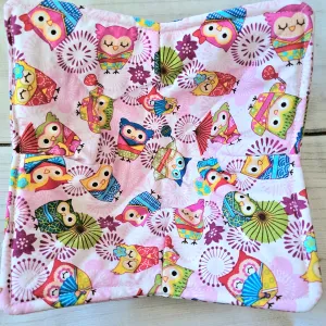 Owls in Kimonos - 100% Cotton Bowl Cozy