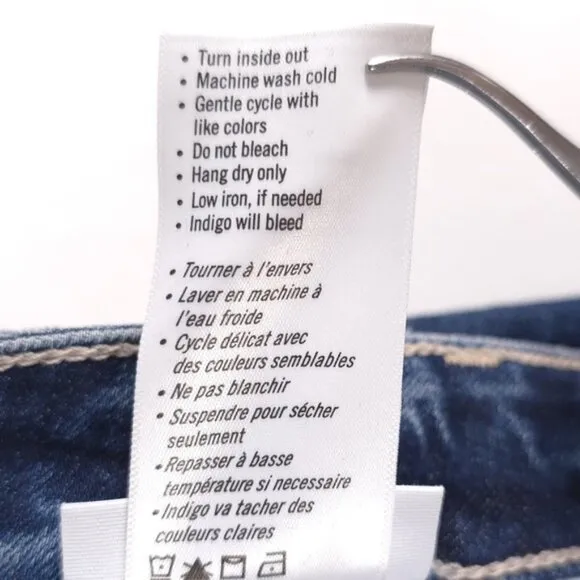 PAIGE HOXTON ULTRA SKINNY Jeans Distressed Rayon Cotton Blend USA MADE Size 27
