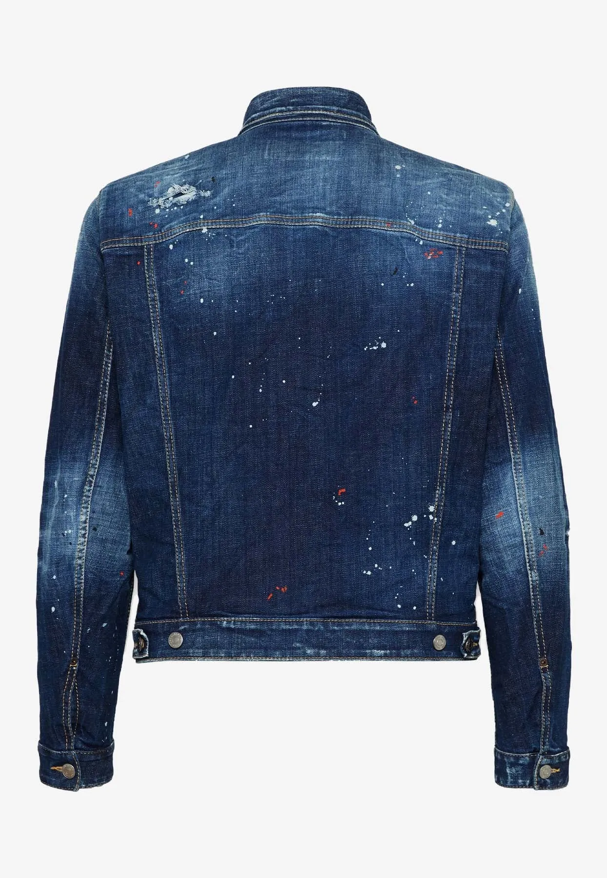 Paint Splattered Denim Jacket