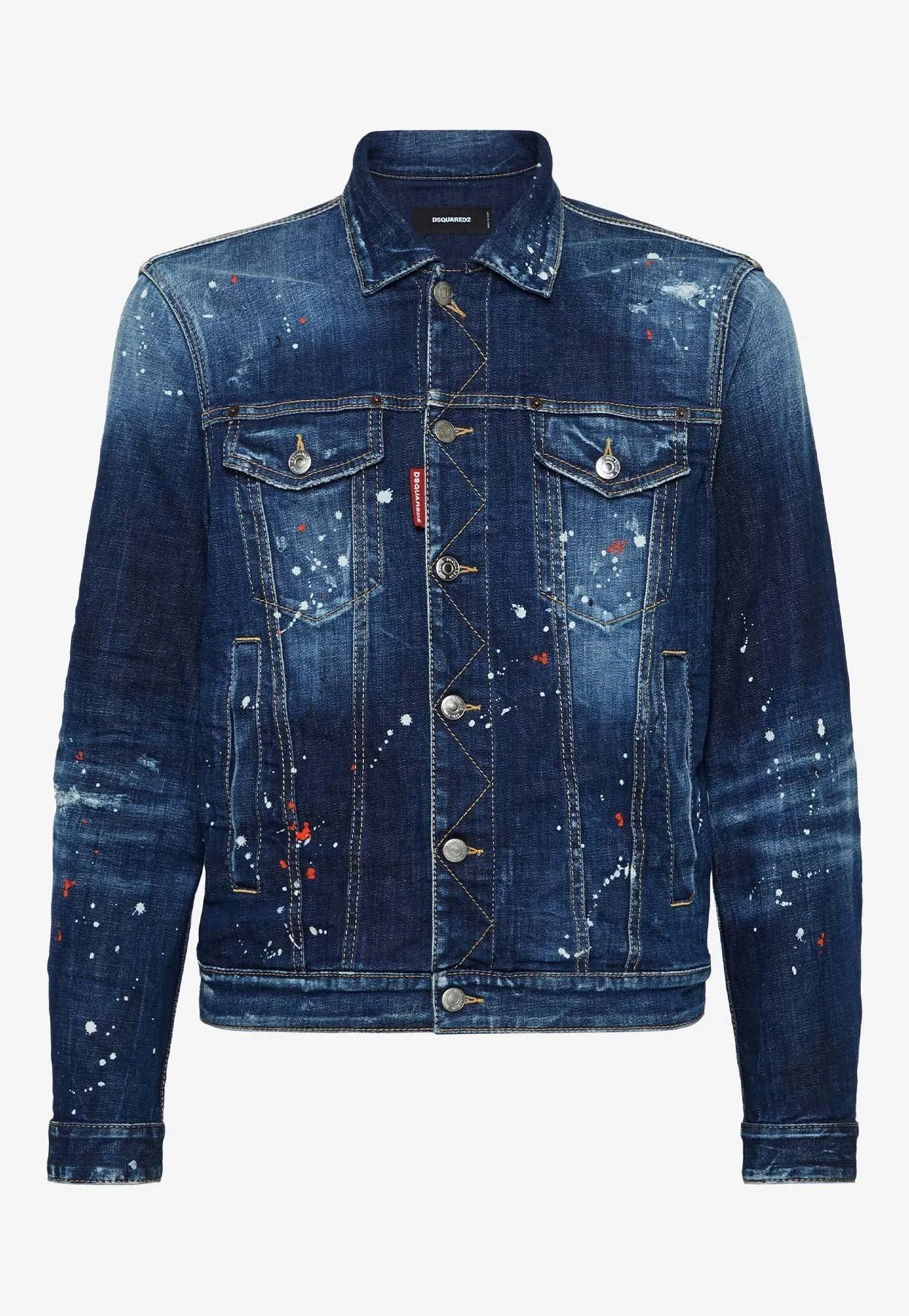 Paint Splattered Denim Jacket