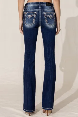 Paisley Border Bootcut Jeans