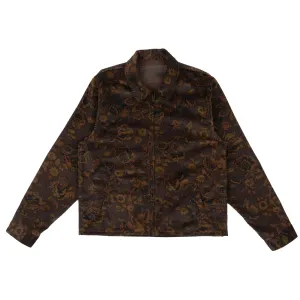 Paisly Corduroy Zip Jacket
