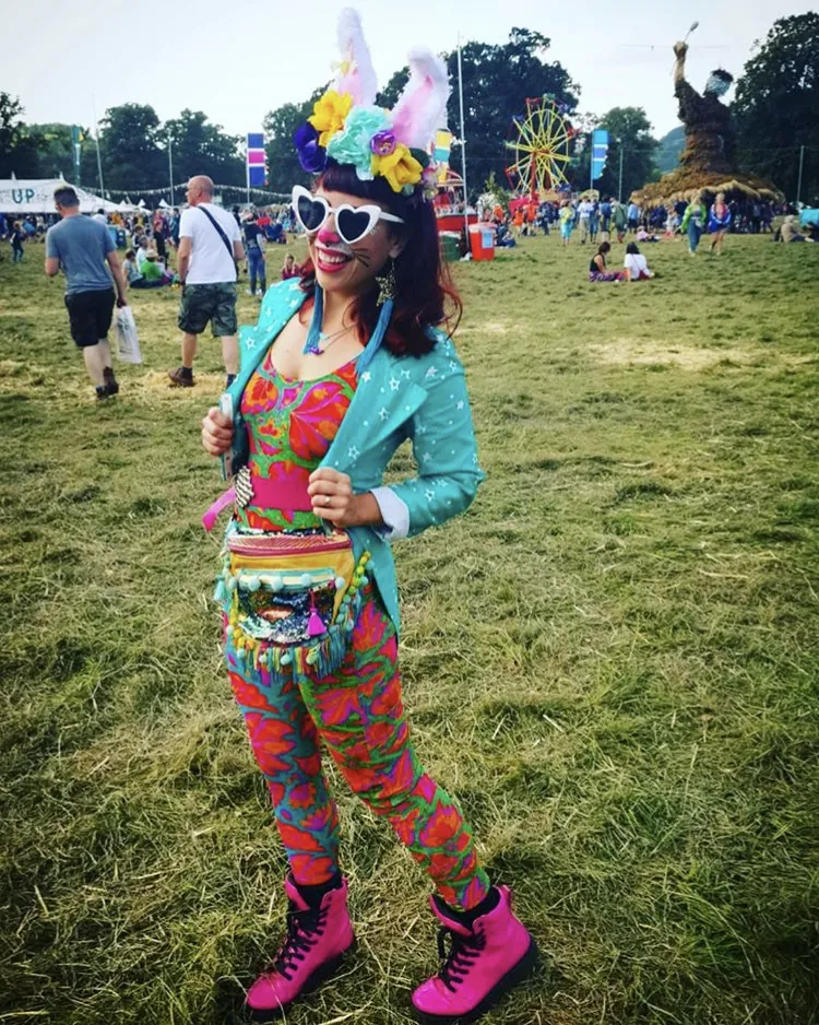Party Lycra Catsuit in Tropical Vendala Print