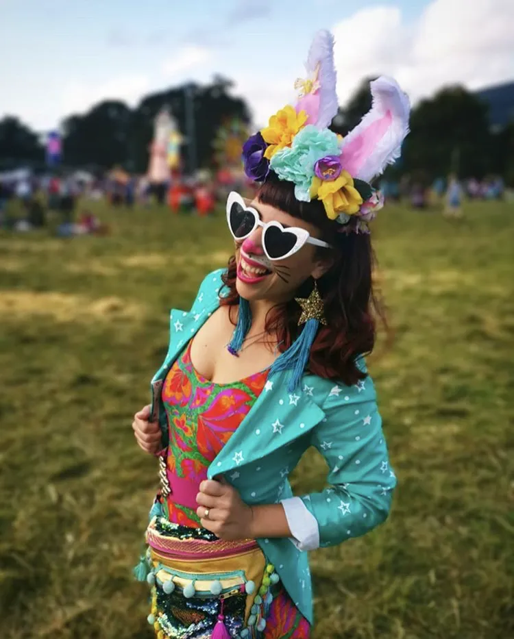 Party Lycra Catsuit in Tropical Vendala Print