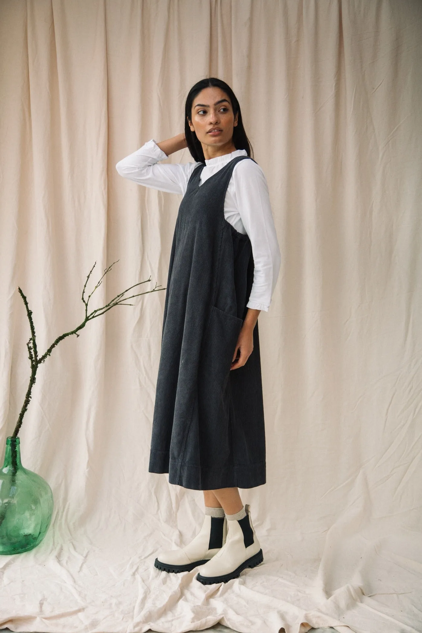 Pearl Organic Cotton Jersey Top in White