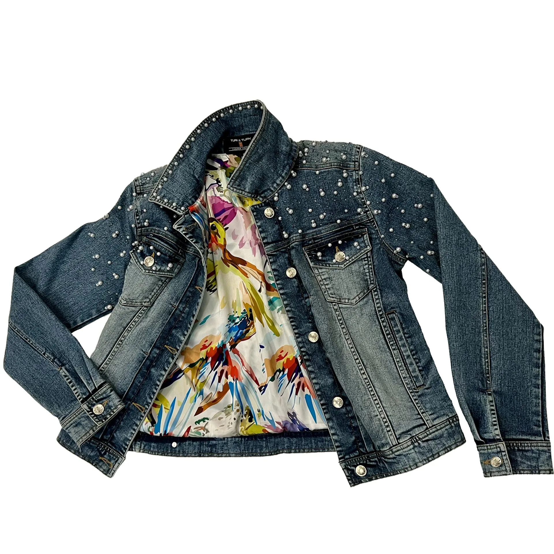 Pearls Hand-Beaded Denim Jackets, Limited Edition- ANIMAL
