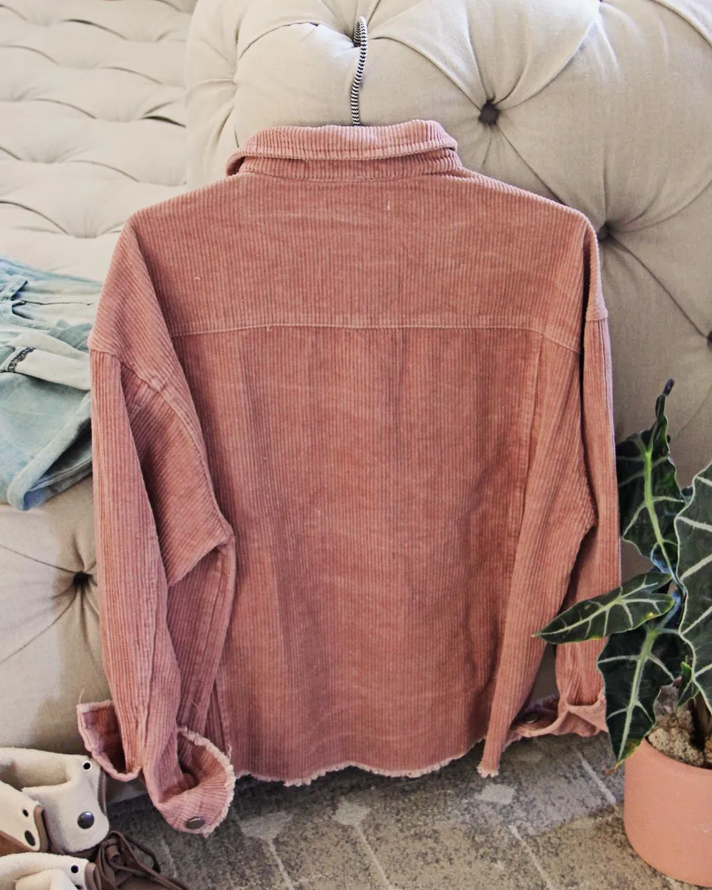Pink   Corduroy Coat