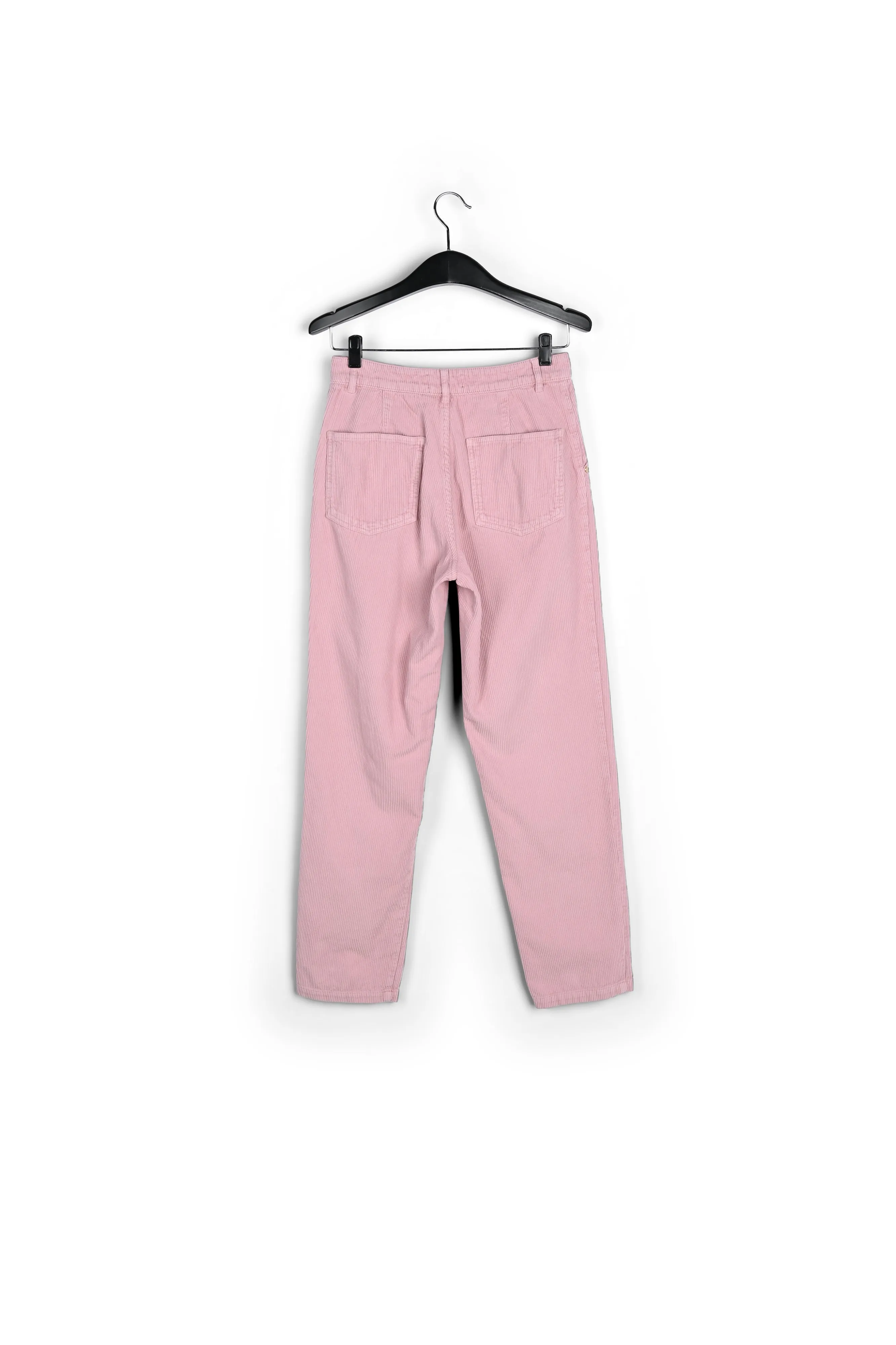 Pink cotton-corduroy pants