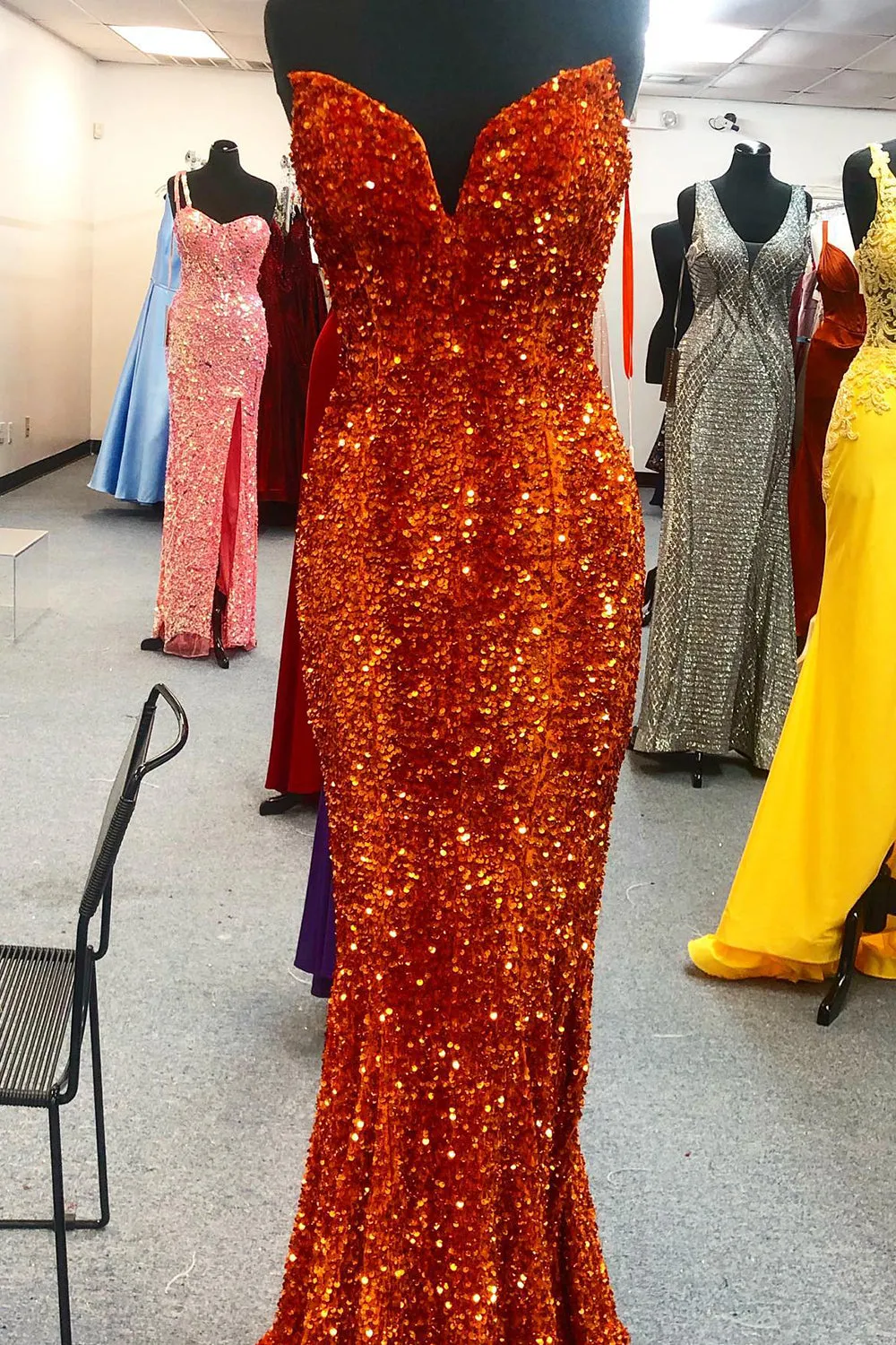 Pink Prom Dress Sweetheart Evening Dress