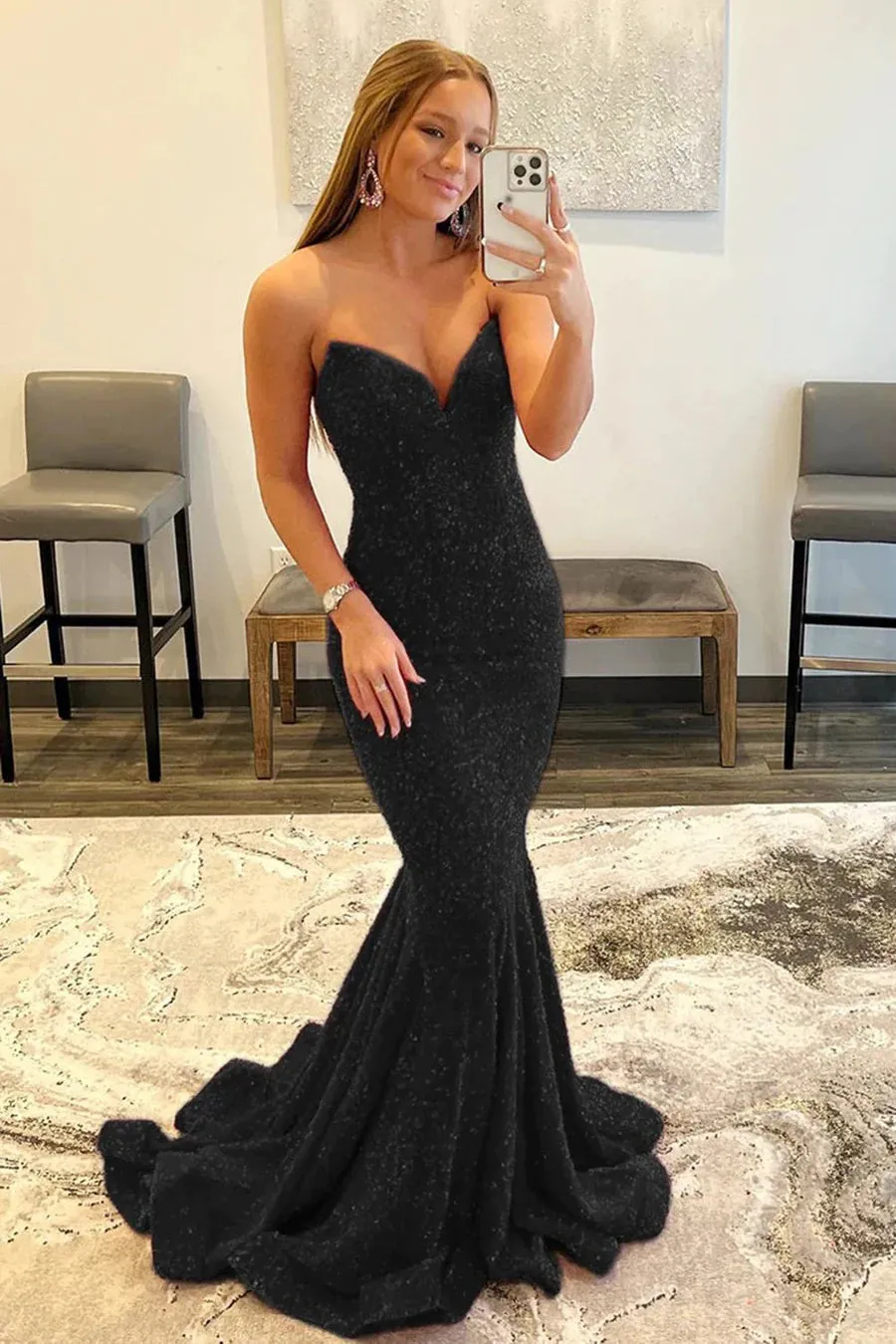 Pink Prom Dress Sweetheart Evening Dress