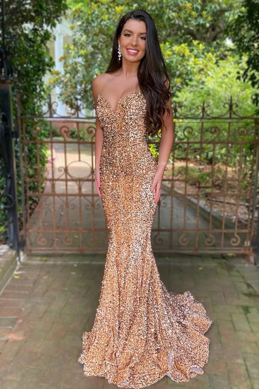 Pink Prom Dress Sweetheart Evening Dress