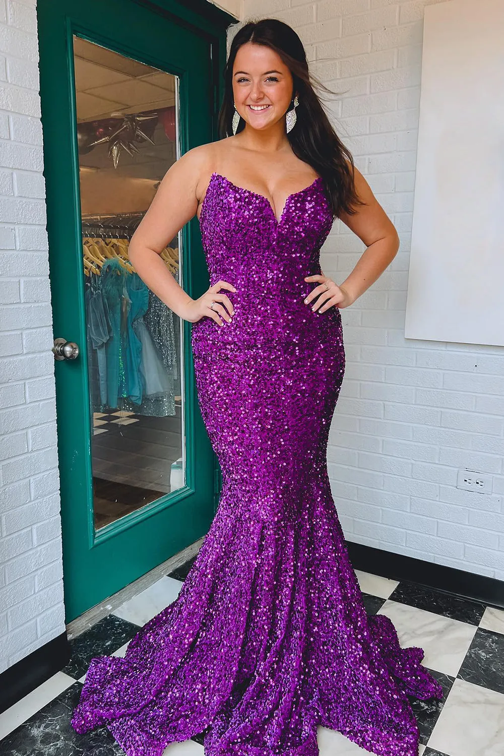 Pink Prom Dress Sweetheart Evening Dress