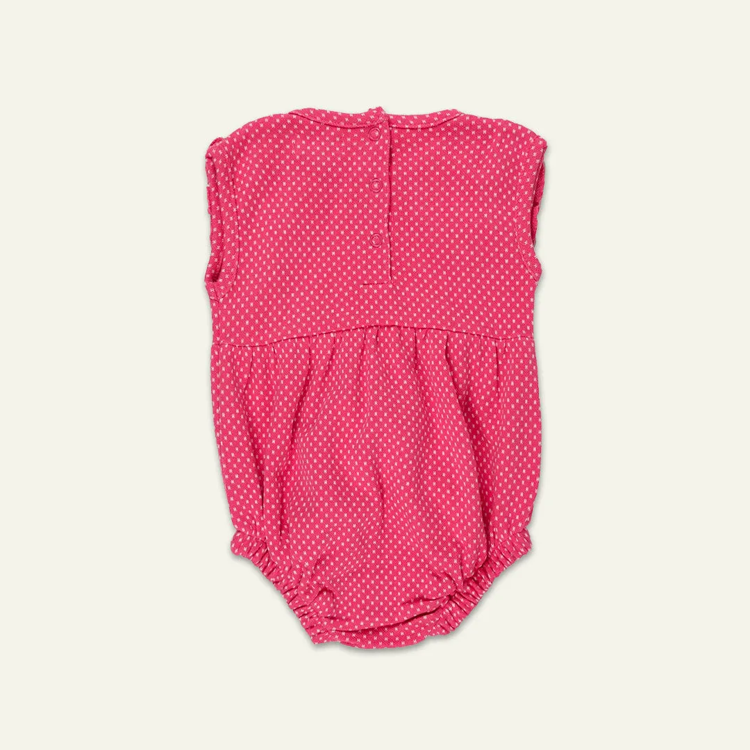 Pink Spots Print Romper