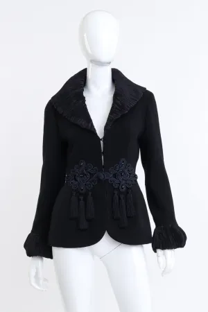 Plissé Pleat Wool Jacket