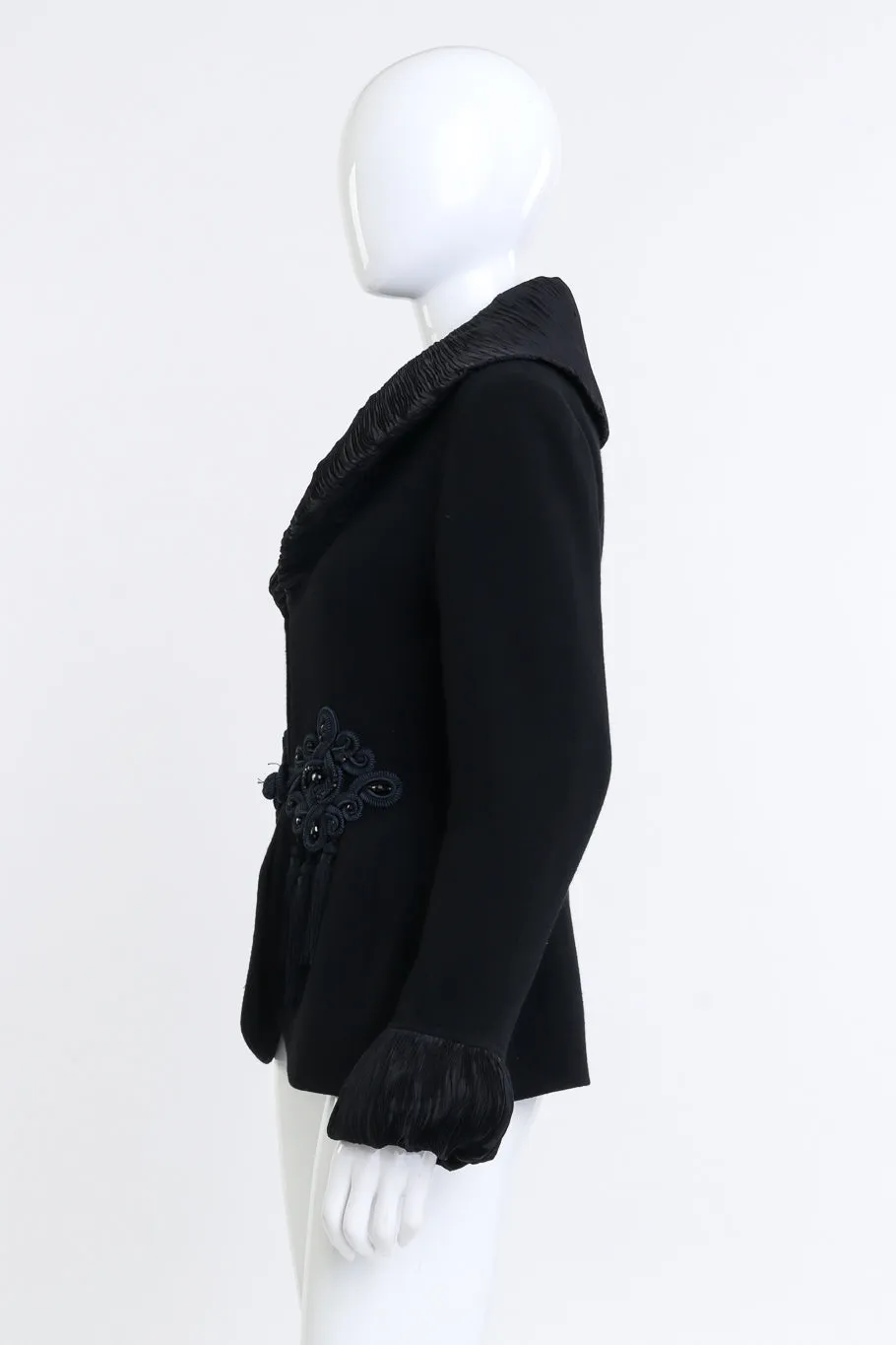 Plissé Pleat Wool Jacket