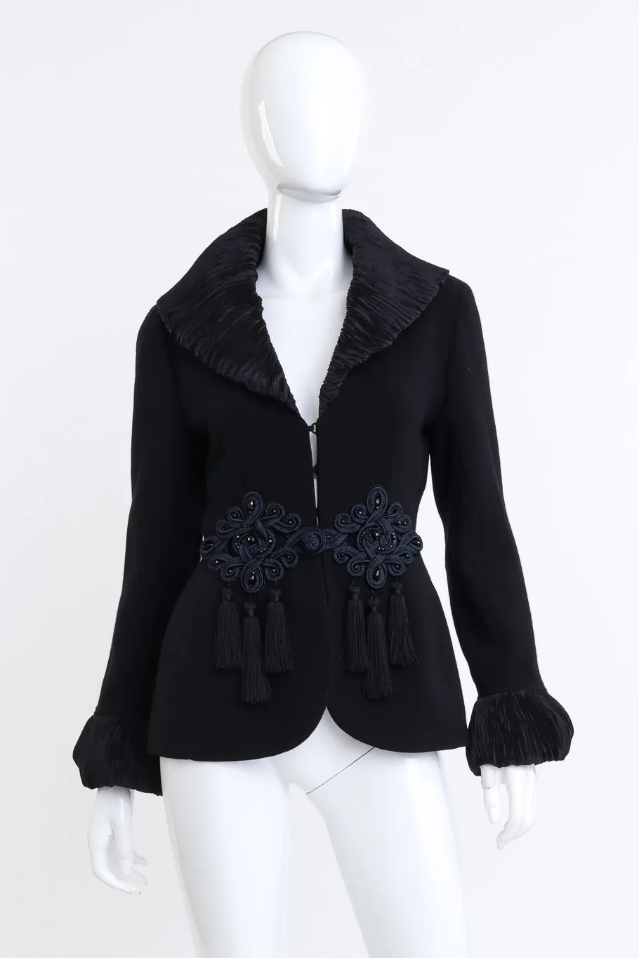 Plissé Pleat Wool Jacket