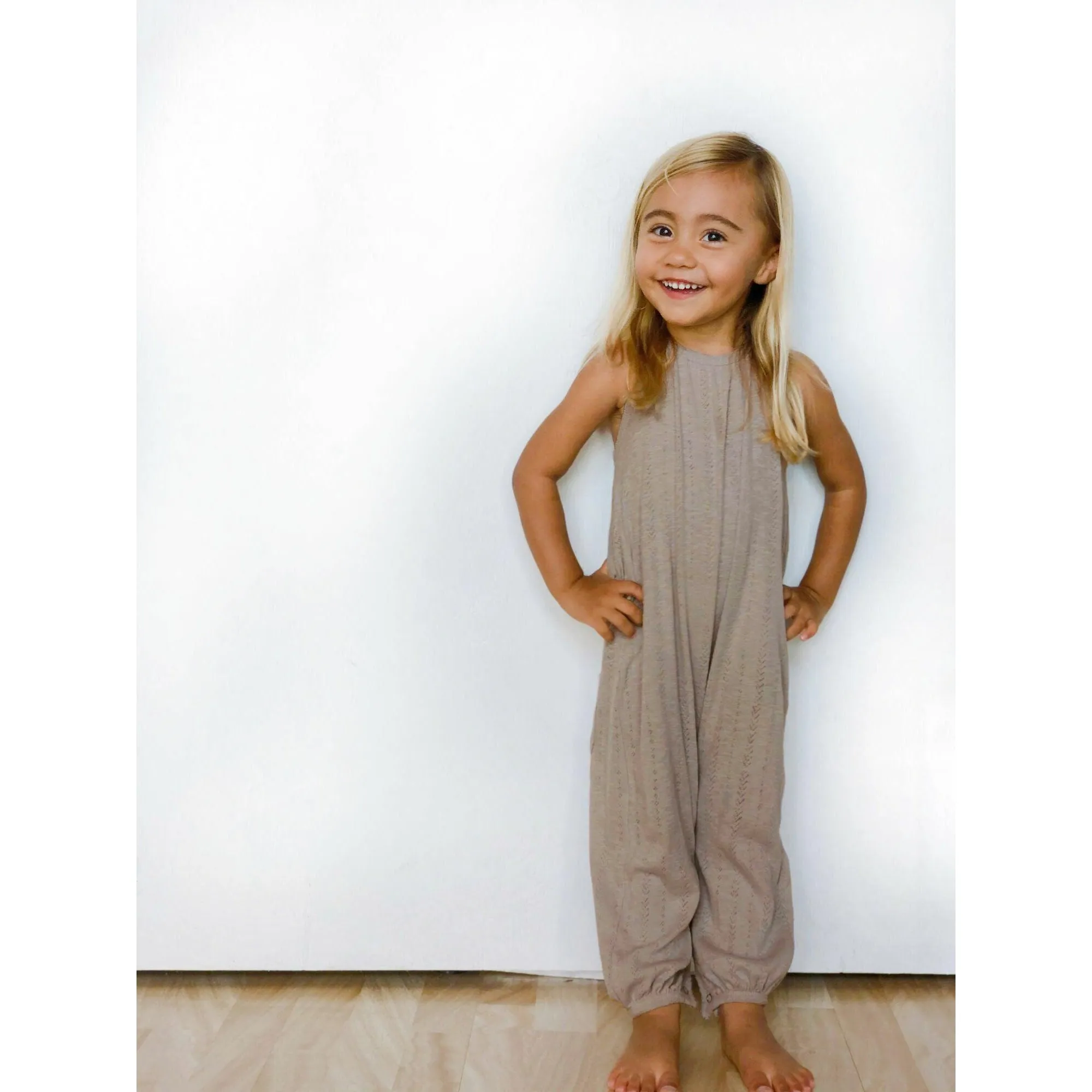 Pointelle Halter Romper