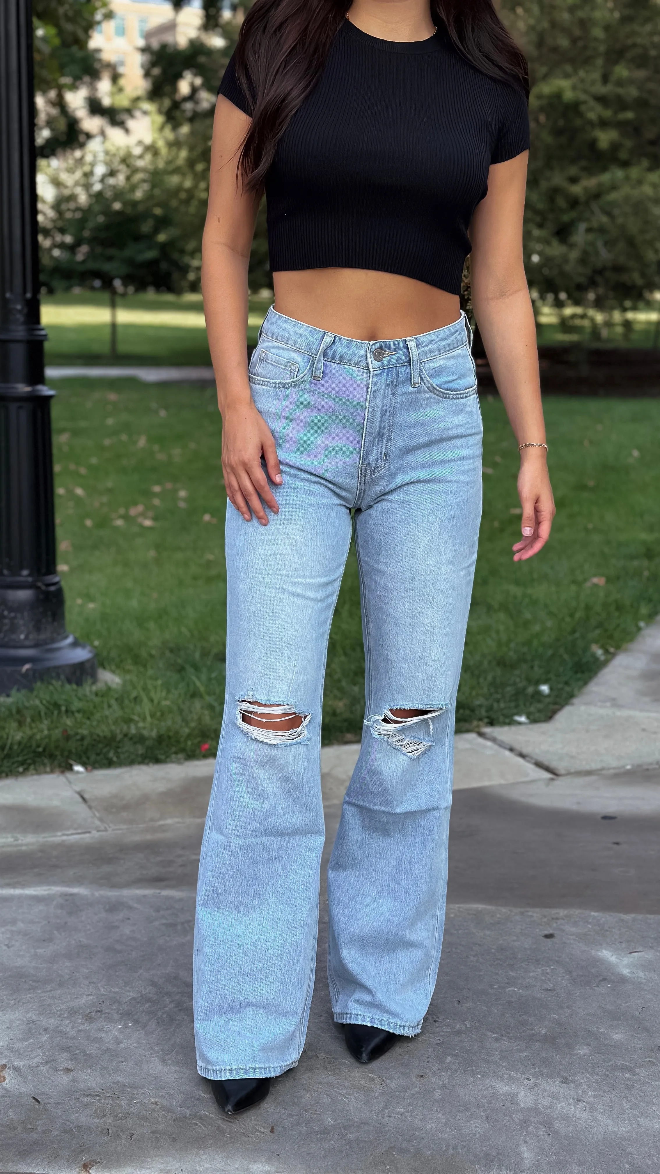 Polly Vintage Flare Denim