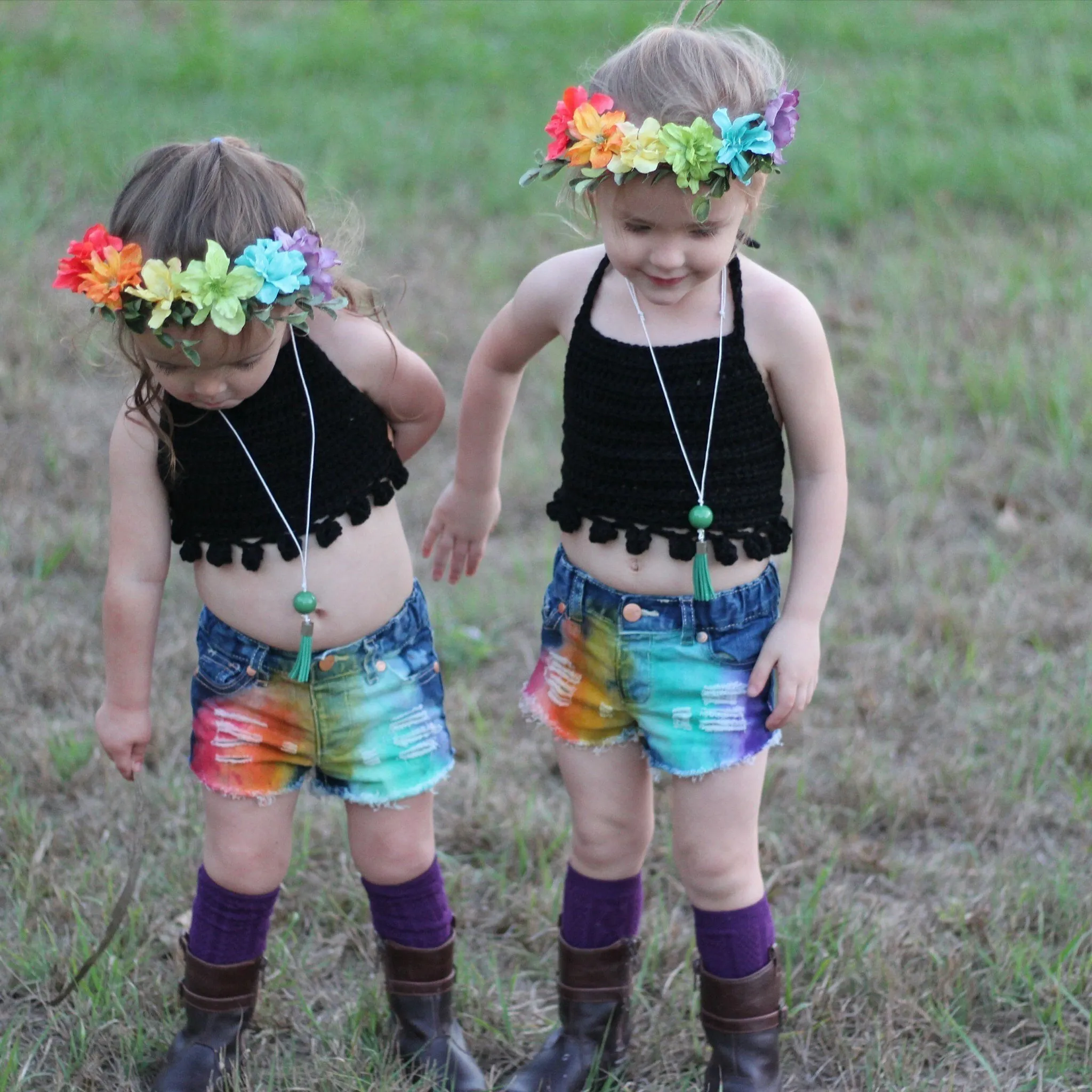 Pom Pom Halter Top