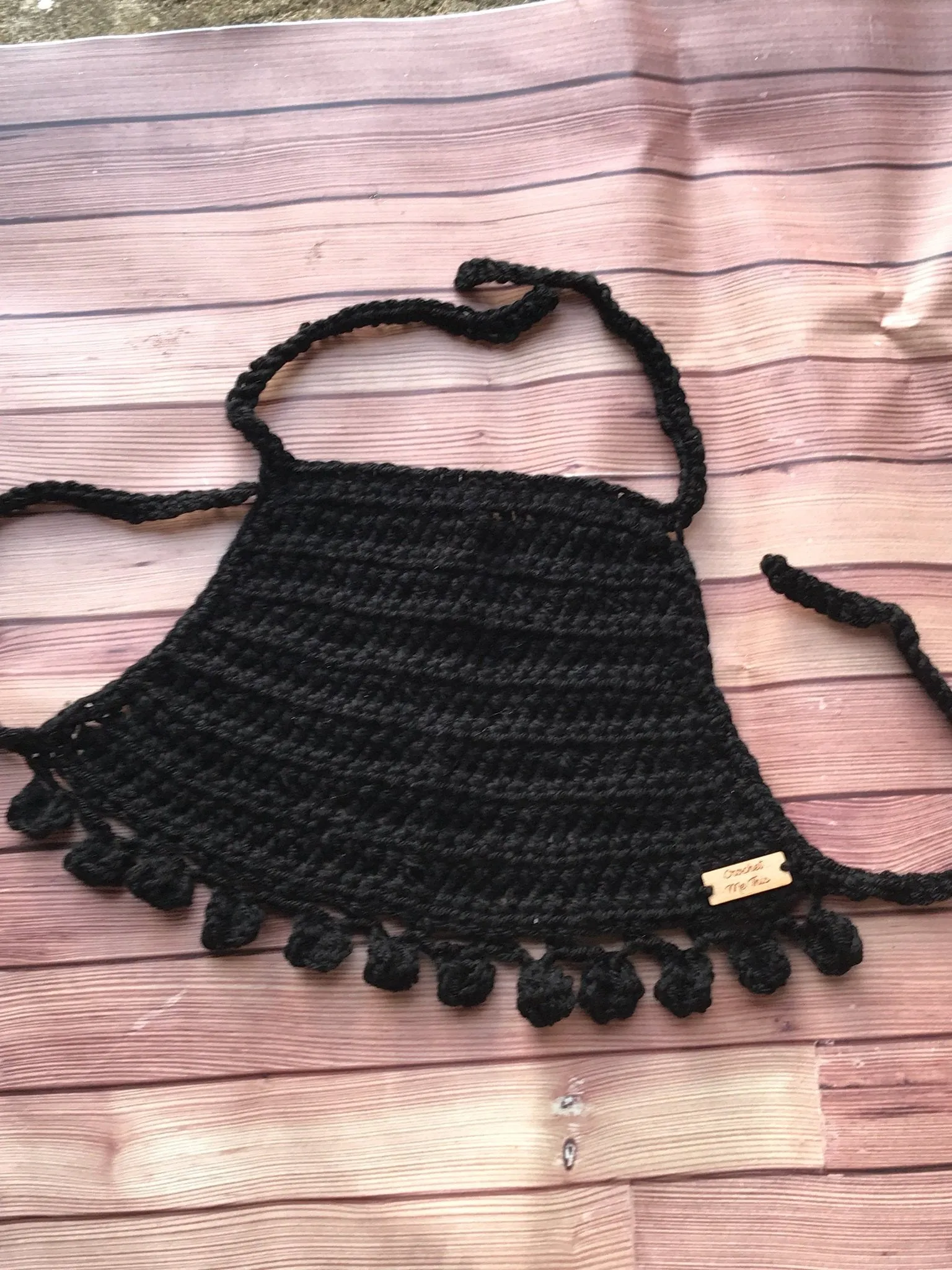 Pom Pom Halter Top