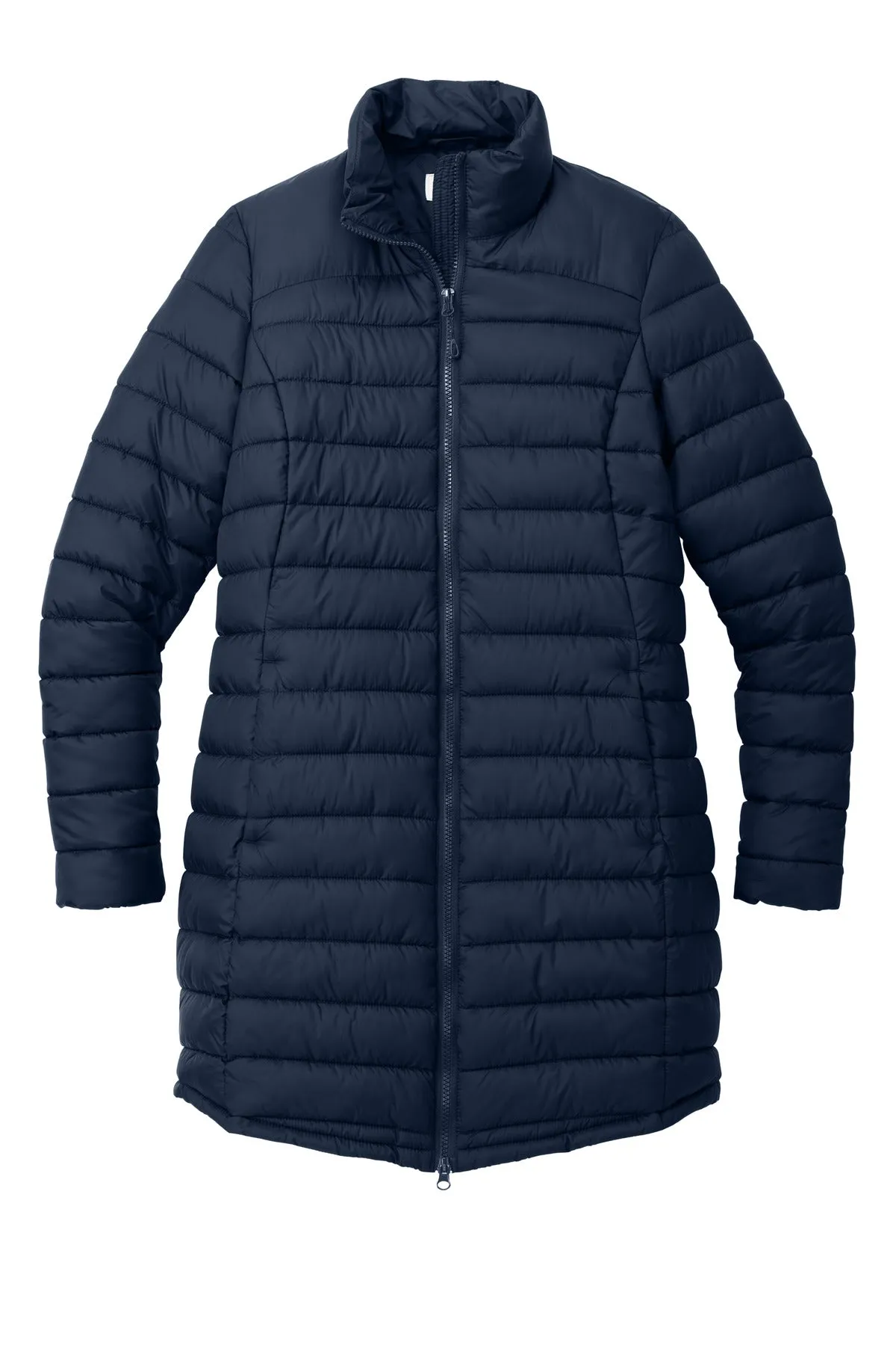 Port Authority Women's Horizon Puffy Long Jacket L365 Dress Blue Navy